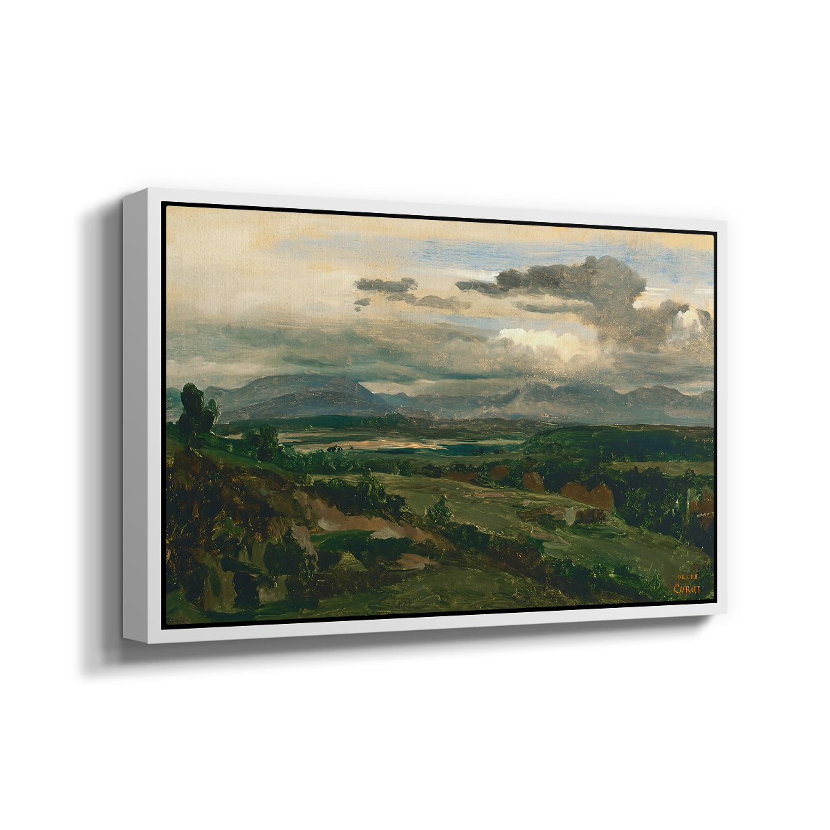 Civita Castellana, c. 1860s - Floater Framed Canvas Print