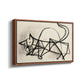 Study of a Cat (Étude de chat), 1946 - Floater Framed Canvas Print