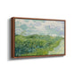 Green Wheat Field, Auvers, 1890 - Floater Framed Canvas Print