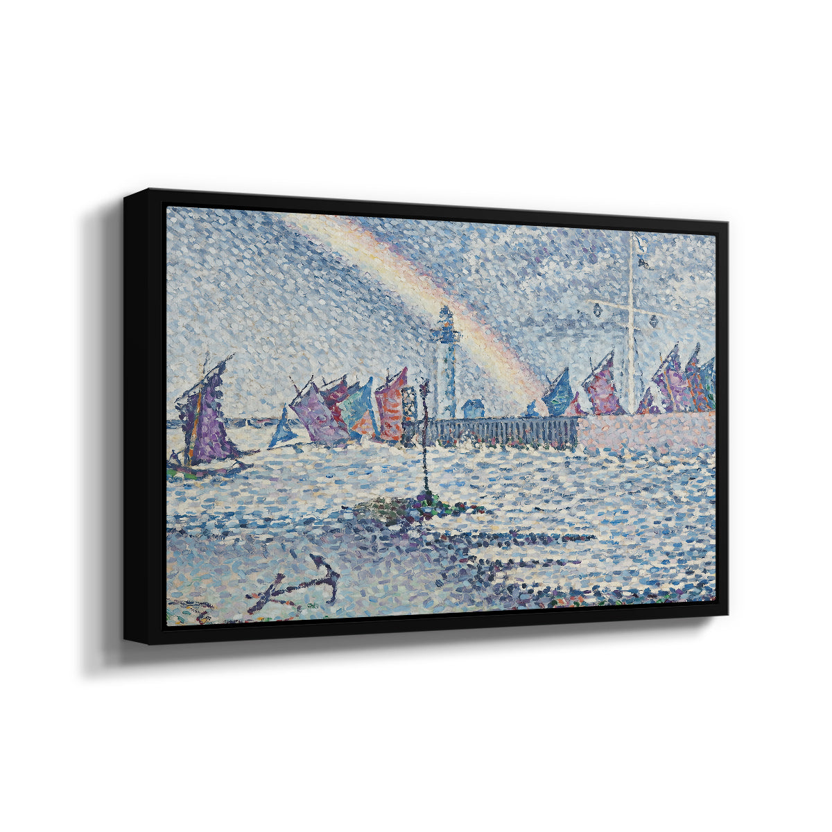 Entrance to the Port of Honfleur, 1899 - Floater Framed Canvas Print