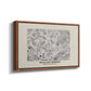 Fleurs, 1866 (Morris Inspired) - Floater Framed Canvas Print