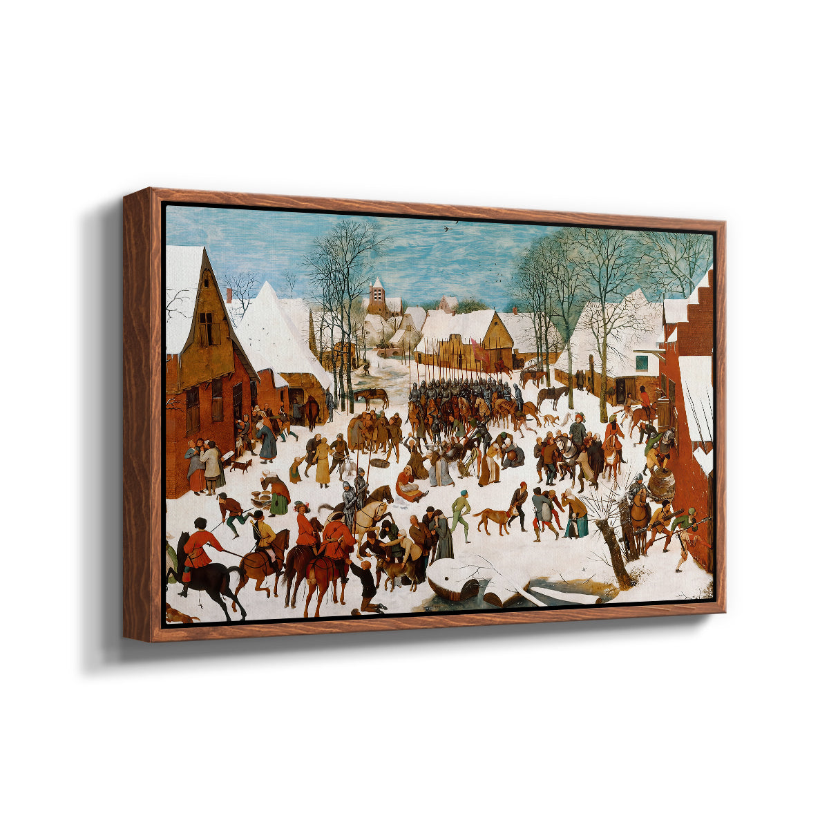 Massacre of the Innocents, c. 1565-1567 - Floater Framed Canvas Print