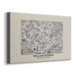 Canvas art print featuring a decorative botanical design with fine detail and light background, displayed at an angle