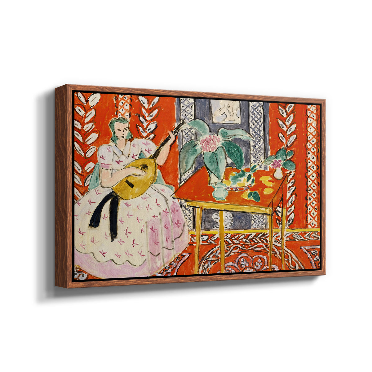 The Lute (Le luth), 1943 - Floater Framed Canvas Print