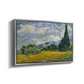 Wheat Field with Cypresses, 1889 - Floater Framed Canvas Print