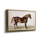 A Cart-Horse - Floater Framed Canvas Print