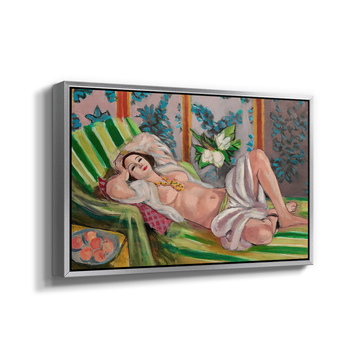 Odalisque Couchée Aux Magnolias, c. 1923 - Floater Framed Canvas Print