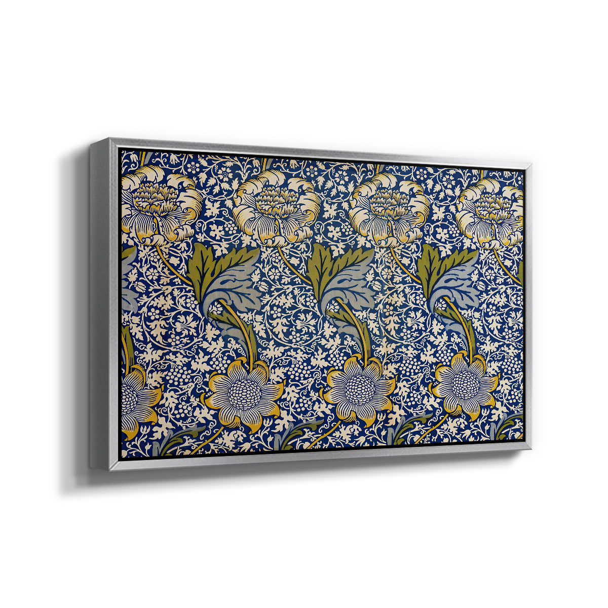 Kennet - Indigo/Gold, 1883 - Floater Framed Canvas Print