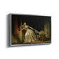 The Stolen Kiss (Le Baiser à la dérobée), c. 1788 - Floater Framed Canvas Print
