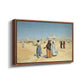 View from the Desert of Cairo with Citadel and Mamluk Tombs in the Background, c. 1889-1890 - Floater Framed Canvas Print
