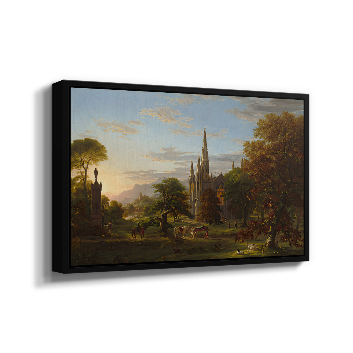 The Return, 1837 - Floater Framed Canvas Print