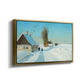 Shoveling Snow on a Beautiful Winter Day, c. 1898 - Floater Framed Canvas Print