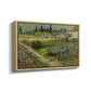 Garden at Arles, 1888 - Floater Framed Canvas Print