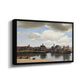 View of Delft, c. 1660-1661 - Floater Framed Canvas Print