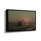 Haystack at Sunset, 1880 - Floater Framed Canvas Print