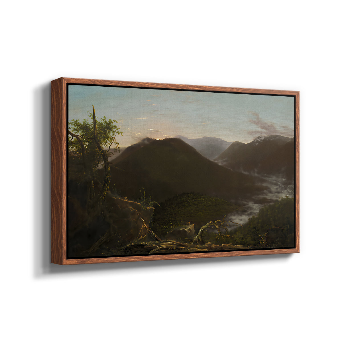 Sunrise in the Catskill Mountains, 1826 - Floater Framed Canvas Print