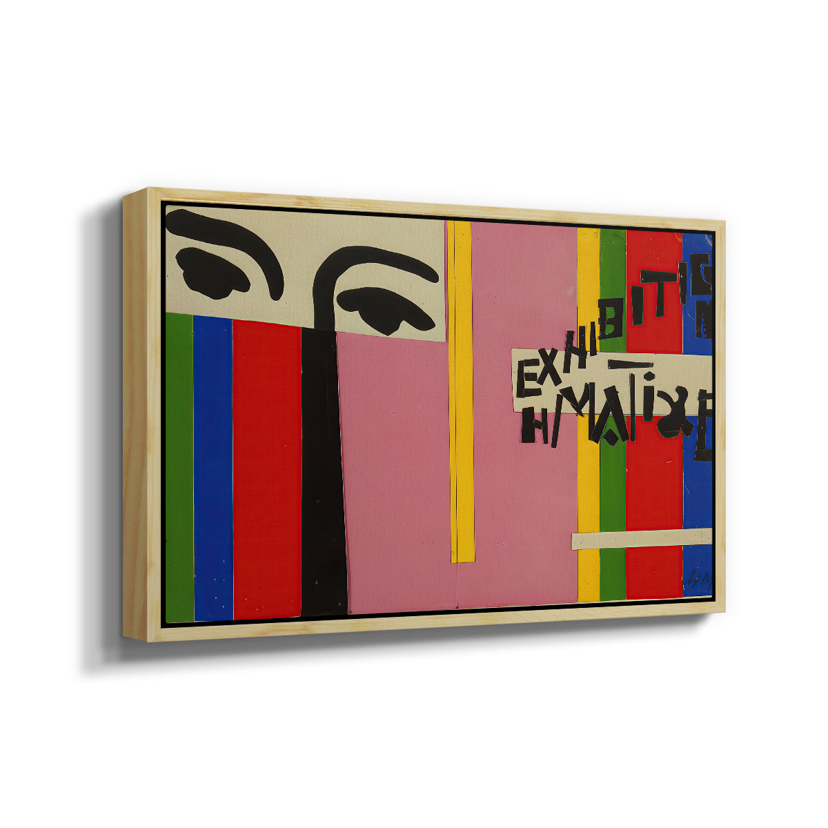 Design for Cover of Exhibition Catalogue, 1951 - Floater Framed Canvas Print
