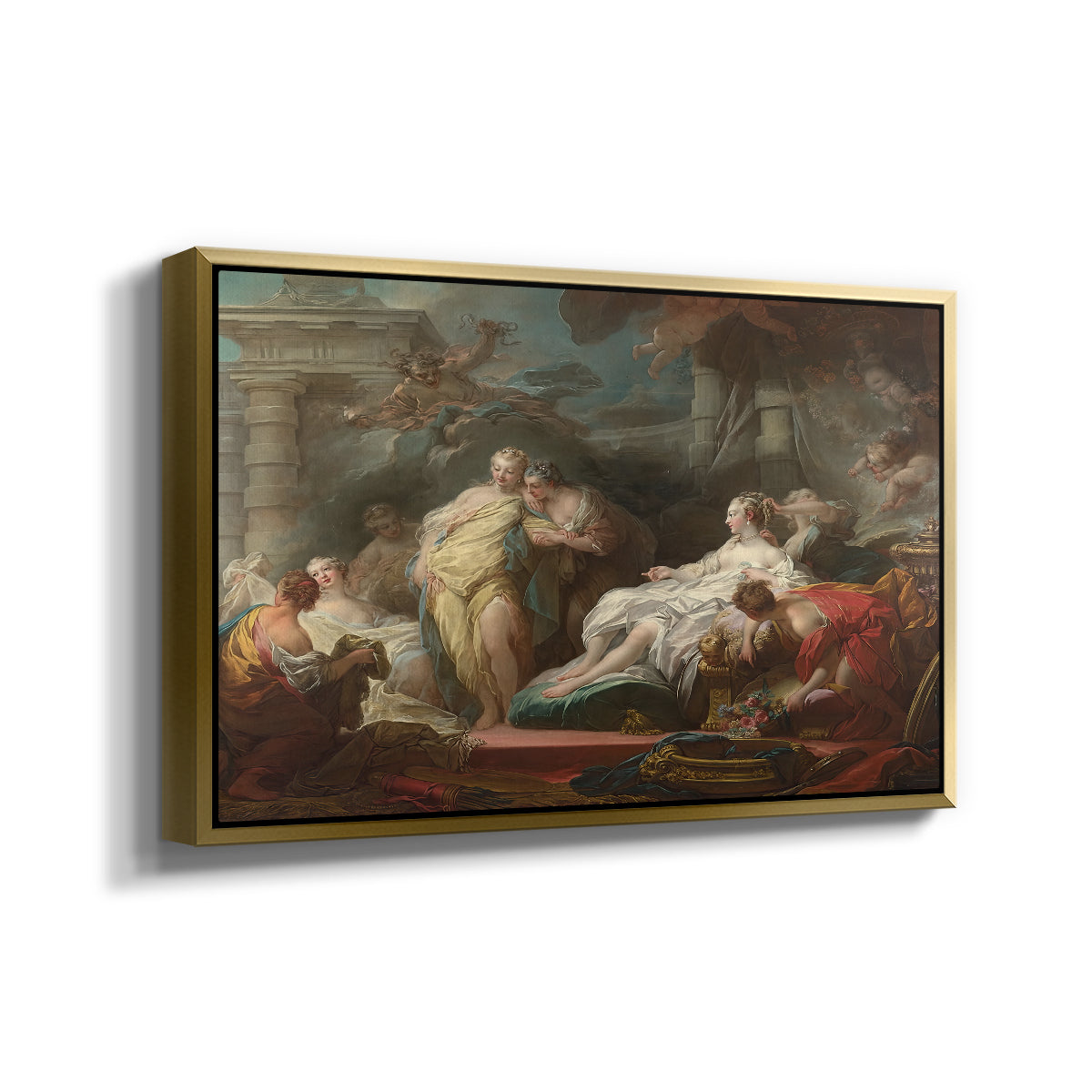 Psyche Showing Her Sisters Her Gifts from Cupid, 1753 - Floater Framed Canvas Print
