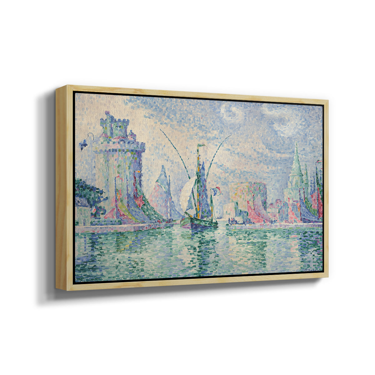 The Green Towers (Les tours vertes, la Rochelle), 1913 - Floater Framed Canvas Print
