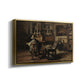 The Studio of Ferdinand De Braekeleer I, Father of the Painter, c. 1873-1885 - Floater Framed Canvas Print