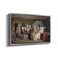 The Maternity Room (Scene from "Barselstuen"), 1845 - Floater Framed Canvas Print