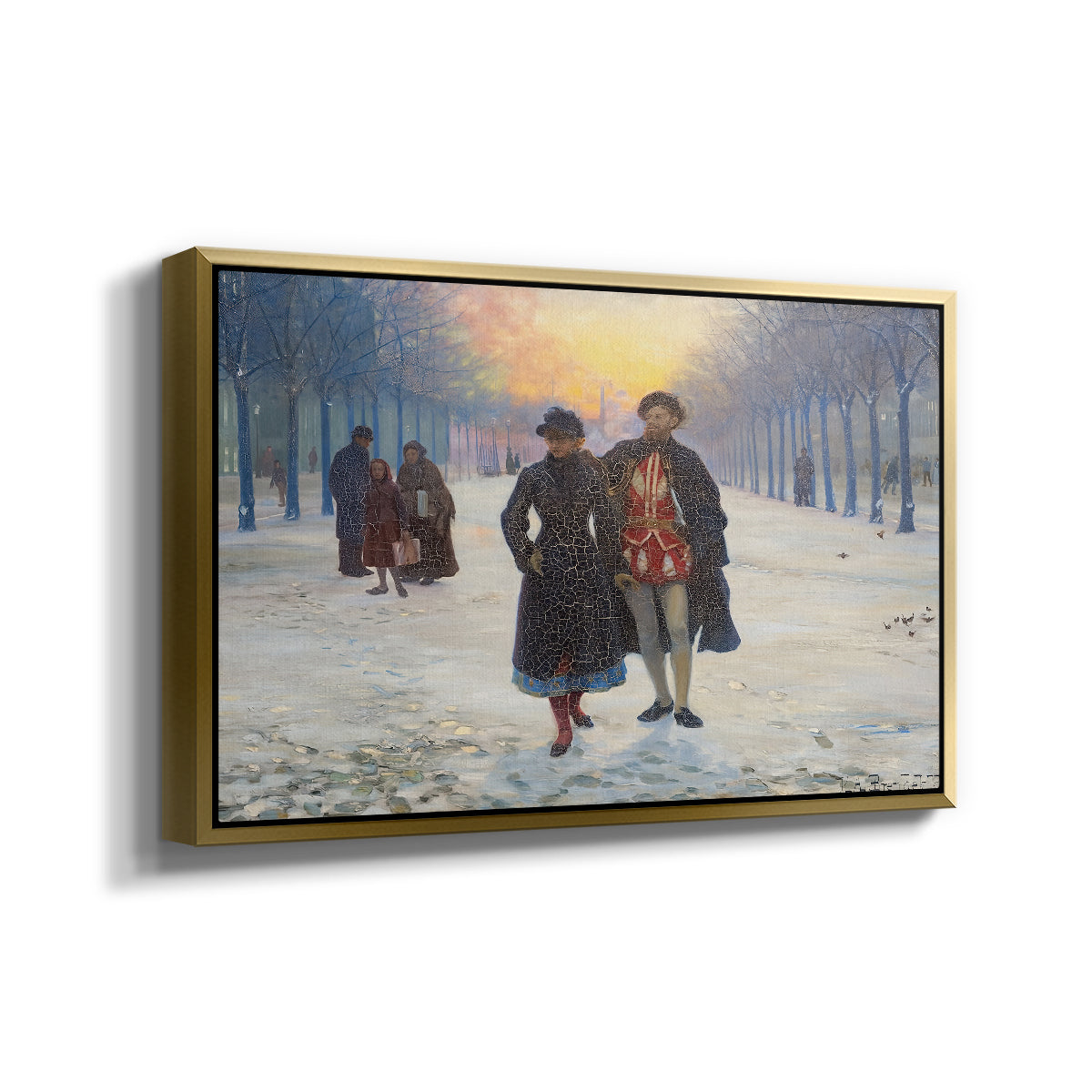 Morning after the Carnival, 1884 - Floater Framed Canvas Print