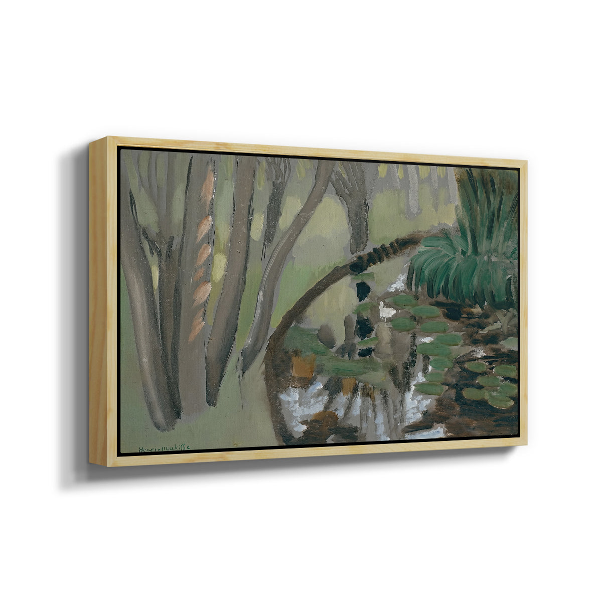 The Stream, Maintenon, 1918 - Floater Framed Canvas Print