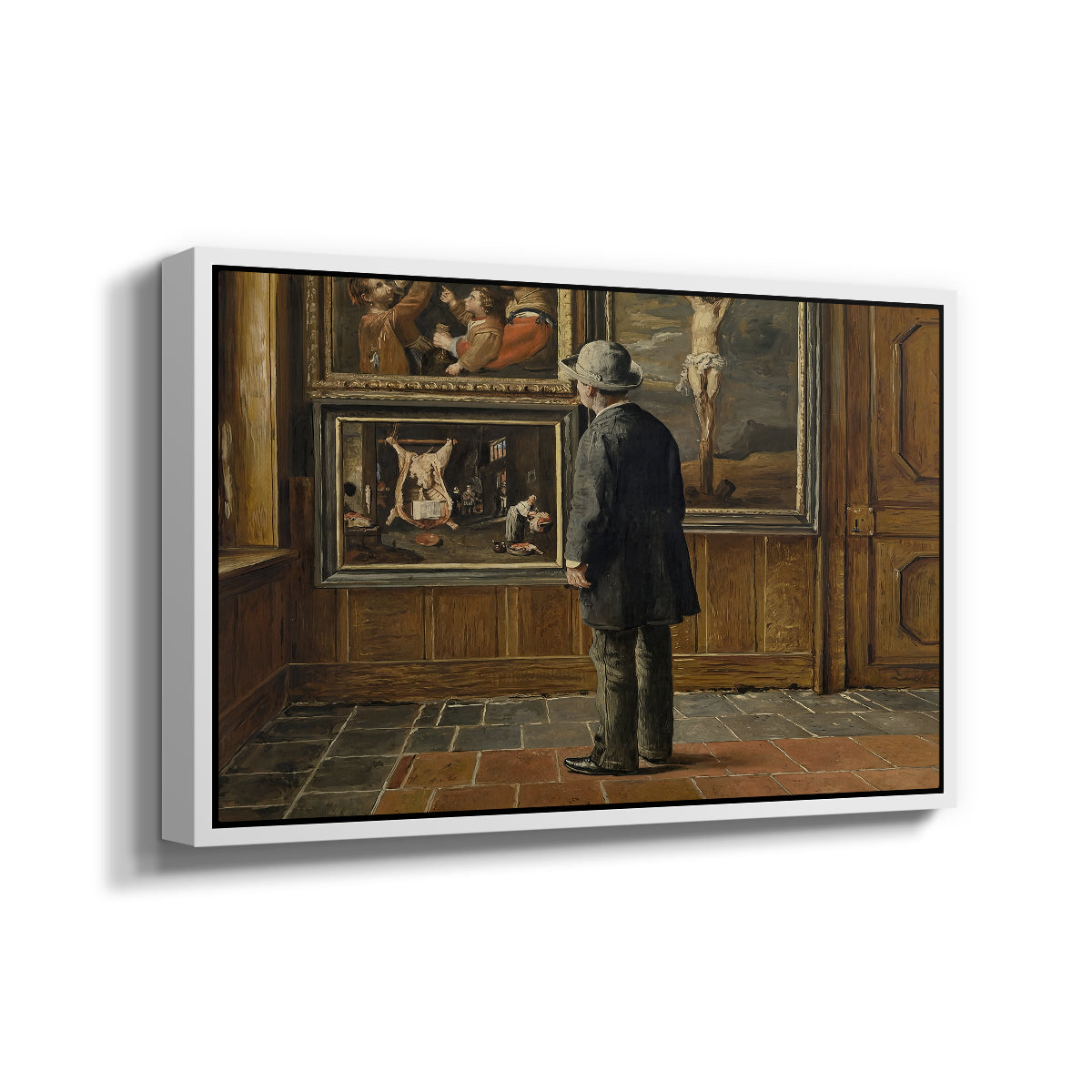 The Picture Lover, 1884 - Floater Framed Canvas Print
