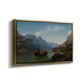 Bridal Procession on the Hardangerfjord, 1848 - Floater Framed Canvas Print