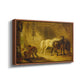 Heath Ewe and Lambs, 1810 - Floater Framed Canvas Print