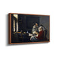 Girl Interrupted at Her Music, c. 1658-1659 - Floater Framed Canvas Print
