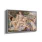 The Large Bathers, 1884-1887 - Floater Framed Canvas Print
