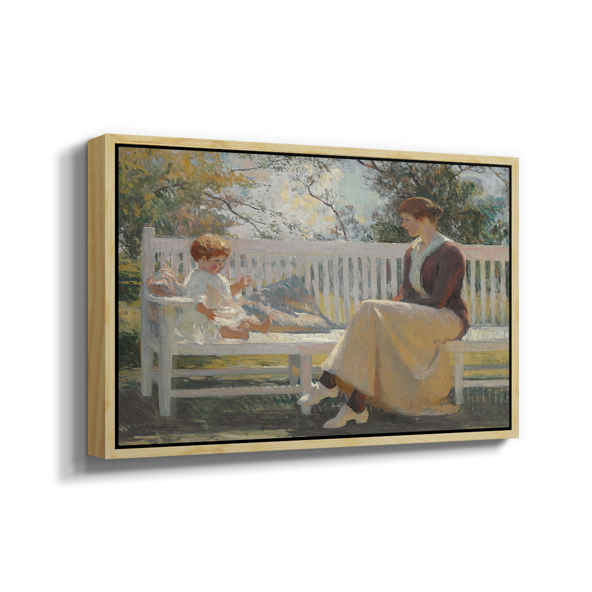 Eleanor and Benny, 1916 - Floater Framed Canvas Print