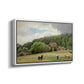 Farm with Grazing Cows (Bondegård med beitende kuer), 1892 - Floater Framed Canvas Print