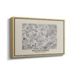 Fleurs, 1866 (Morris Inspired) - Floater Framed Canvas Print