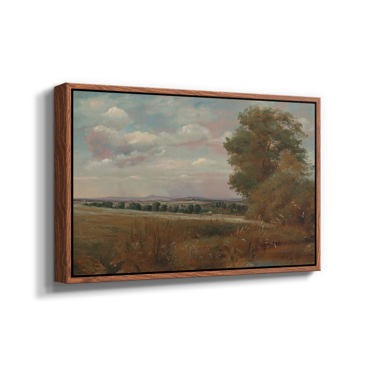 Landscape at Hampstead, with Harrow in the Distance, c. 1849-1855 - Floater Framed Canvas Print