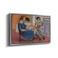 Domino Players, 1921 - Floater Framed Canvas Print