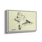 Cat (Le chat), c. 1961 - Floater Framed Canvas Print