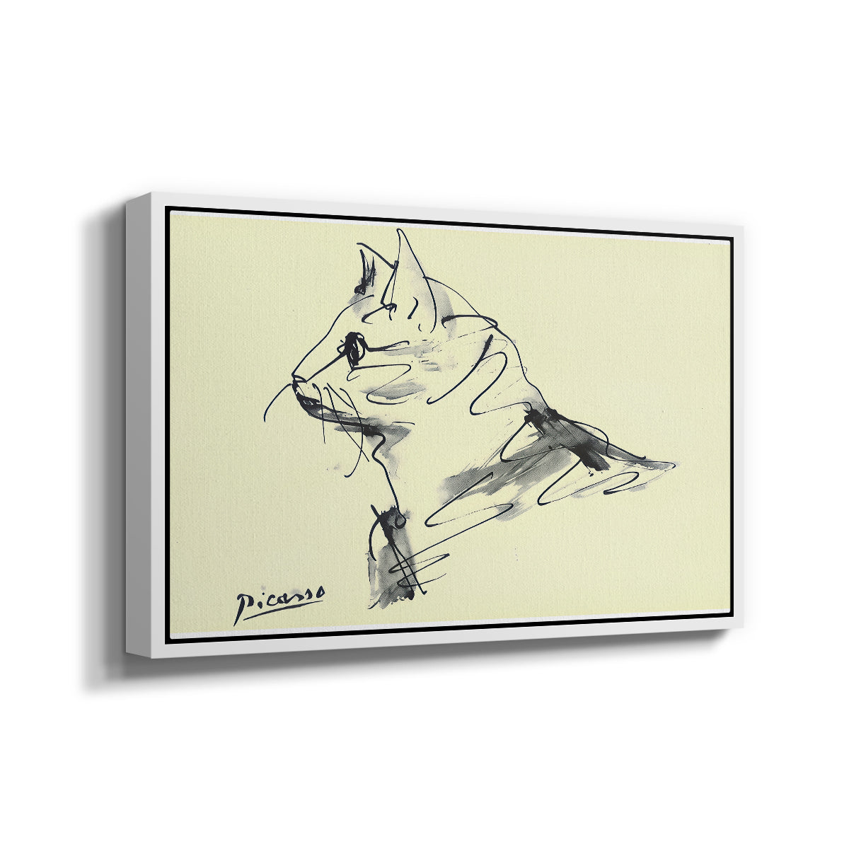 Cat (Le chat), c. 1961 - Floater Framed Canvas Print
