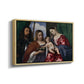 Madonna and Child with Saints Dorothy and George, c. 1516 - Floater Framed Canvas Print