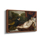Venus with an Organist and a Dog, c. 1550 - Floater Framed Canvas Print