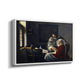 Girl Interrupted at Her Music, c. 1658-1659 - Floater Framed Canvas Print