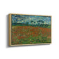 Field with Poppies, 1889 - Floater Framed Canvas Print