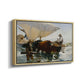 The Return from Fishing: Hauling the Boat, 1894 - Floater Framed Canvas Print