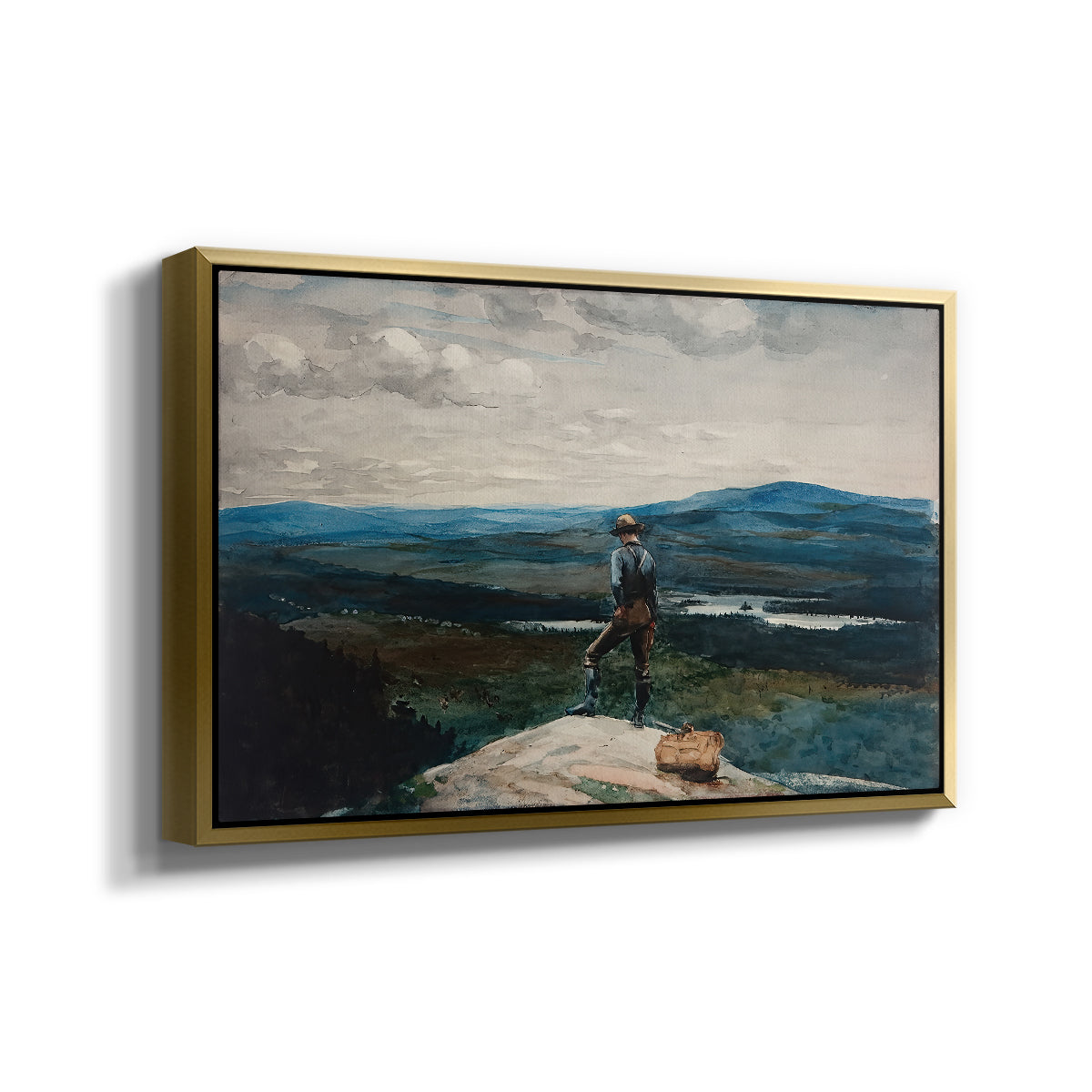 The Ranger, Adirondacks, 1882 - Floater Framed Canvas Print