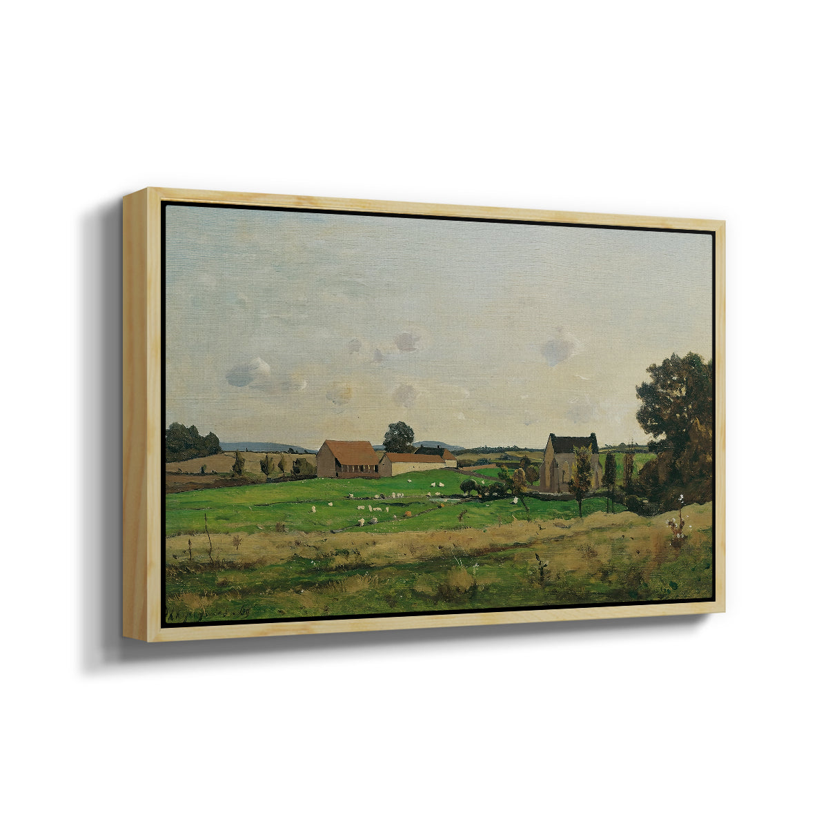The Saulce Estate, 1869 - Floater Framed Canvas Print