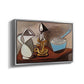Jug, Candle, and Enamel Pan, 1950 - Floater Framed Canvas Print