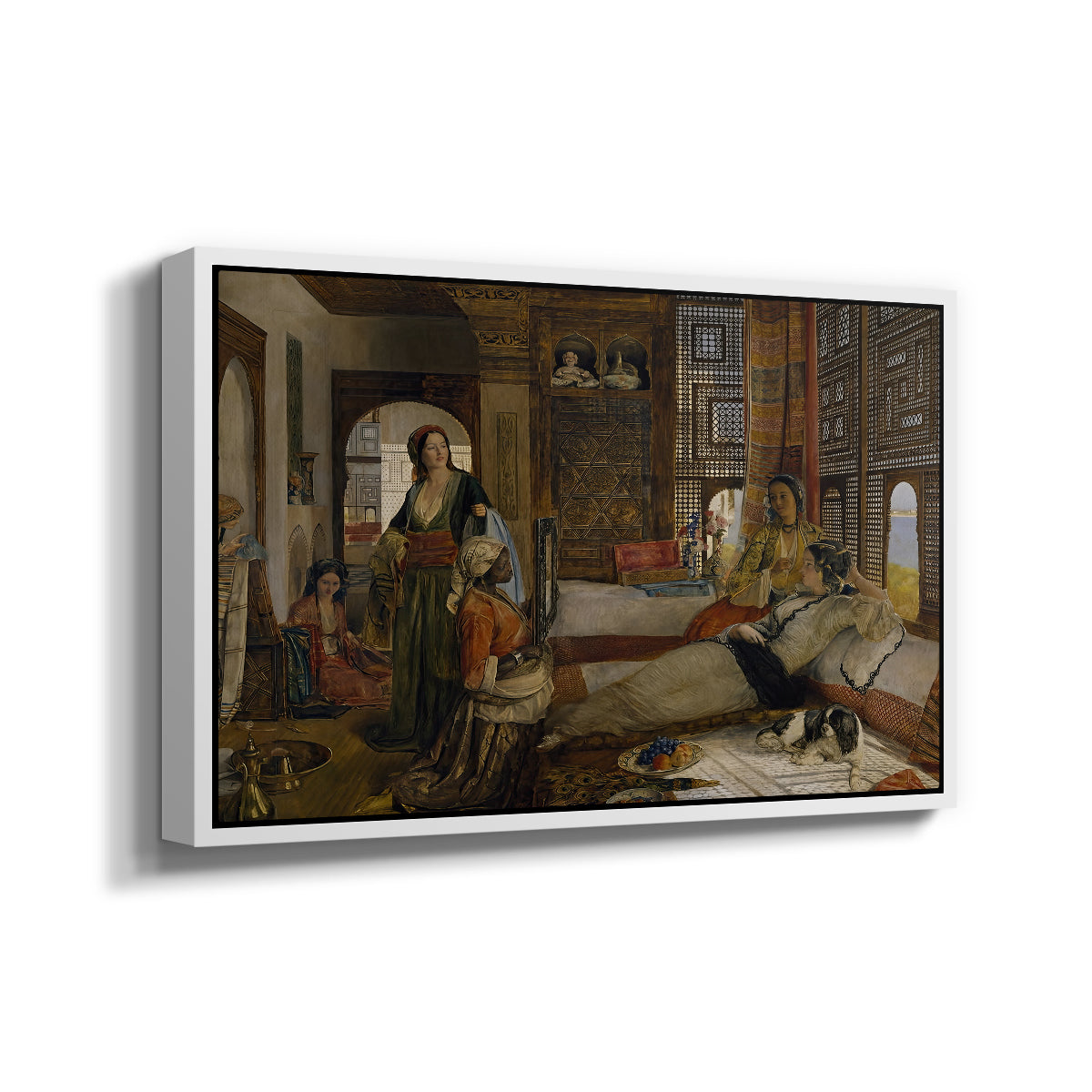 The Harem, 1876 - Floater Framed Canvas Print