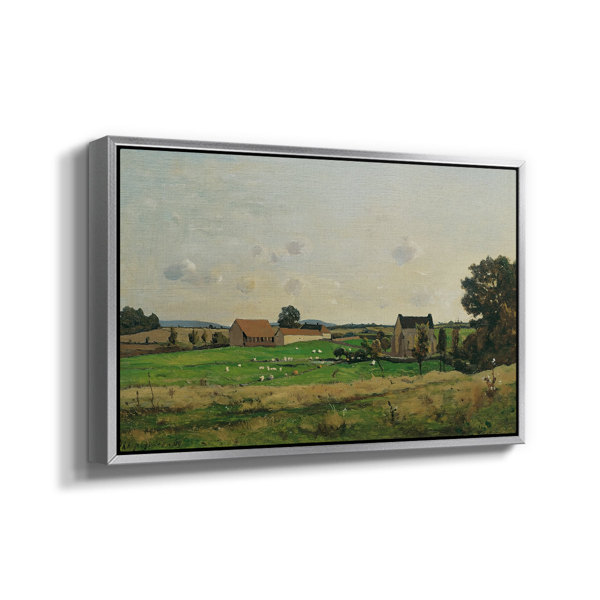 The Saulce Estate, 1869 - Floater Framed Canvas Print