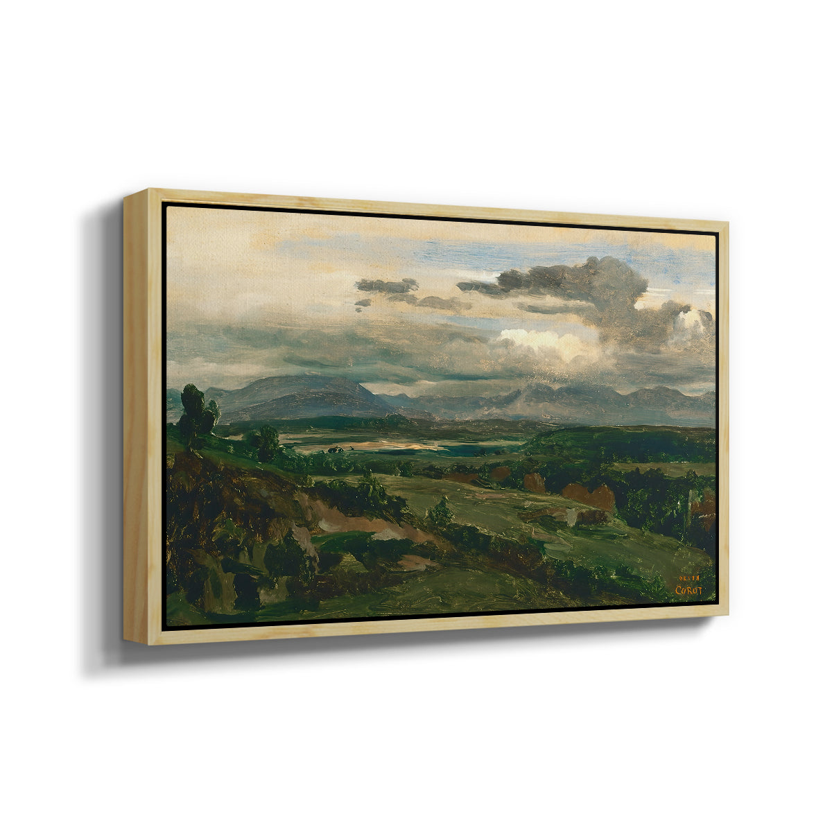 Civita Castellana, c. 1860s - Floater Framed Canvas Print